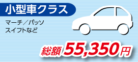 小型車クラス　ヴィッツ／マーチ　フィット ／デミオ　スイフト／iQなど総額 55,350円